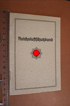 alter Mitgliedsausweis Reichsluftschutzbund Frankfurt am Main  1940